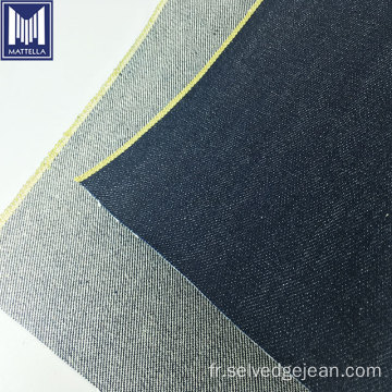 Bleu foncé 15oz limons de denim en jean tissu